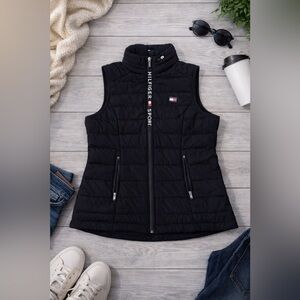 Tommy Hilfiger Black Quilted Sport Puffer Vest